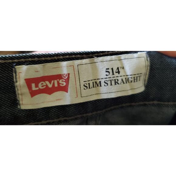 Levis 514 Jeans Boys Slim Straight Blue Denim 16 Reg 28 x 28 Measures Over wash - Picture 6 of 9